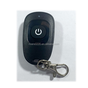 Telecomando RF 433 mhz codice di apprendimento pulsante singolo nero una chiave per il controller della porta del garage del cancello - Product Image 1
