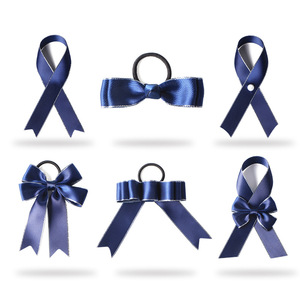 <strong>Custom</strong> Handmade Satin Ribbon <strong>Bow</strong> with <strong>Elastic</strong> Band <strong>Loop</strong> for Neck Bottle Wrapping Gift Decoration Customized Size Color Available - Product Image 2