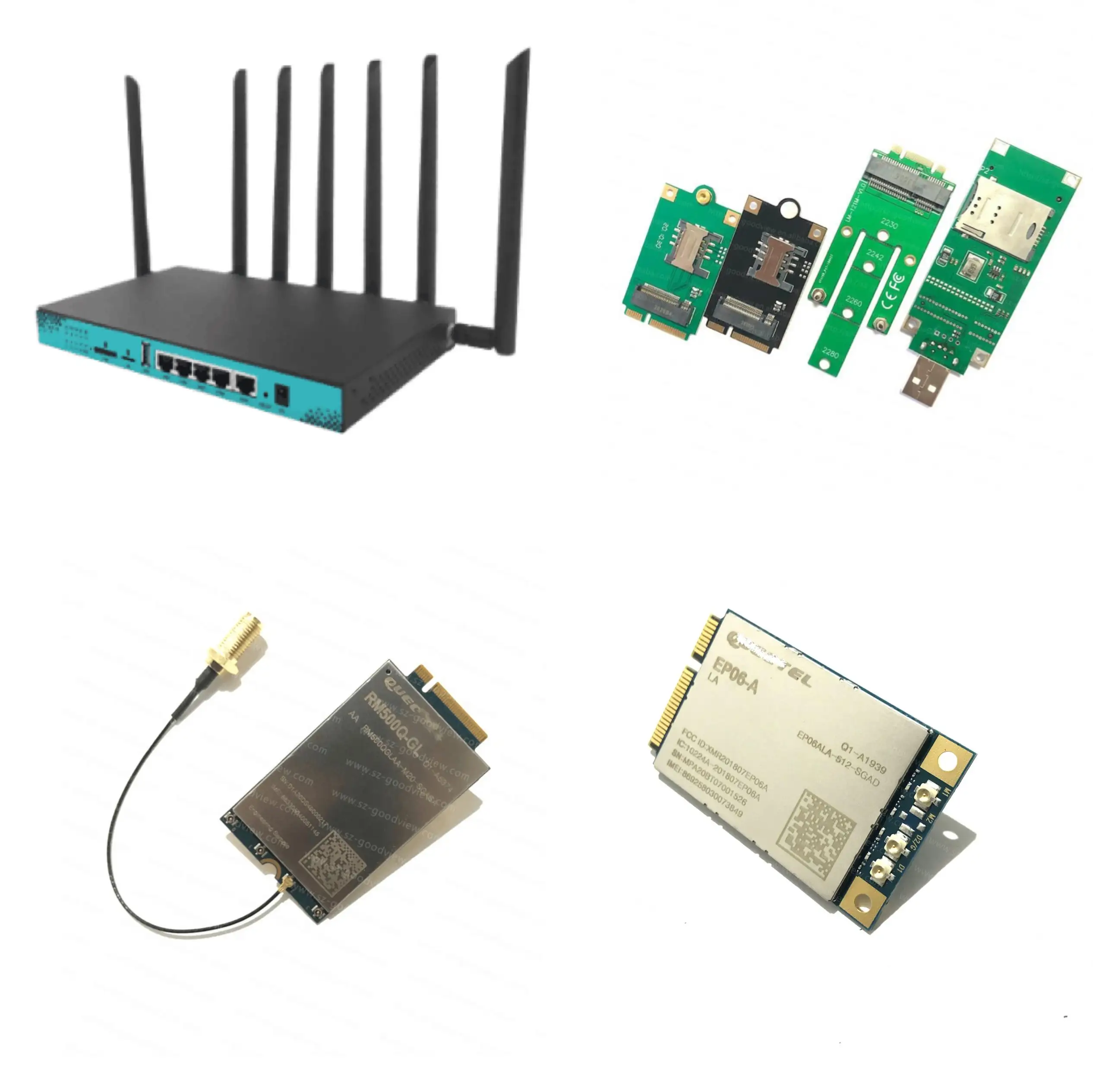 Router WG1608 Harga Bagus Untuk Modul 5G/4G M2 NGFF/PCIE + RM500Q-AE + EM160R-GL + EM12-G /EP06-A/EC25