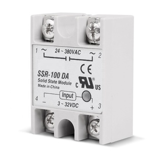 220Vリレー産業用ソリッドステートリレーSSR3-32VDC入力および24-380VAC出力100DA 100AAC出力負荷SSR-100DA - Product Image 3