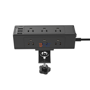 Enchufe de escritorio USB con interruptor 20W Carga rápida Diseño de mesa de 3 puertos Nivel IP44 16A Corriente nominal - Product Image 1