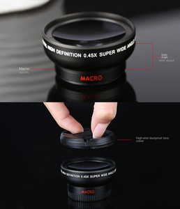 Zoom 0.45X klip tarzı 2 1 makro geniş açı cep telefonu kamera Lens 49uv HD Lens iPhone Android - Product Image 6
