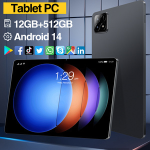 热卖平板电脑6s专业原装12gb + 512gb 16MP + 32MP安卓14平板电脑双卡Wifi 10.1英寸平板电脑卓越品质