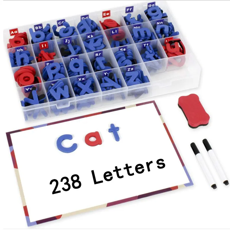 Letras e números magnéticos personalizados, letras e números de alfabeto para crianças, brinquedos educativos