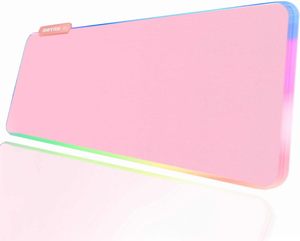 כרית למשחקים rgb כרית משחקים 31.5x12 אינץ PC Xl גדול מורחב 13 מצבי זוהר הוביל משטח שולחן אור ללא החלקה גומי מחשב בסיס