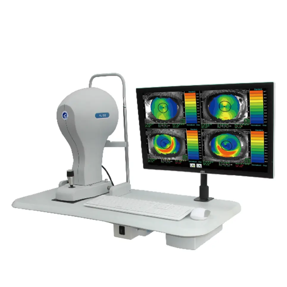 Equipo de topografía oftálmica médica de mayor eficiencia KJ30 Topógrafo corneal con toma de fotos automática