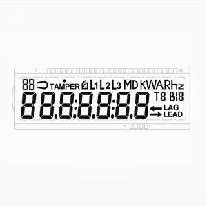7 segmento Lcd HTN modalità di visualizzazione positiva transflettivo 8 cifre lunga durata di tempo di visualizzazione Display LCD - Product Image 4