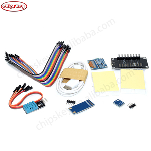 # CKX9476 ESP8266 Wetterstations-Kit mit DHT11-Temperatur Luft feuchtigkeit BMP180 0,96 "OLED IIC Yellow Blue Display für Arduinos