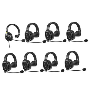 Saramonic WiTalk WT8S Sistema de intercomunicación de auriculares de un solo oído inalámbrico Full-Duplex de 1,9 GHz para 8 personas con concentrador y estuche - Product Image 2