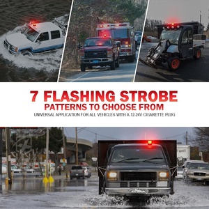 車のアクセサリー24vLEDビーコン警告灯IP67防水トラフィック緊急回転ストロボ救急車ライト