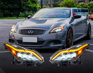 Infinitie araç aydınlatma sistemi, Q50 2014 2008-modelleri için LED farlar farlar OEM tarzı DRL şeritler tak & çalıştır - Product Image 4