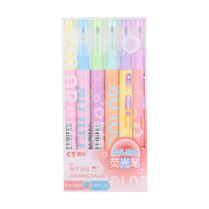 Double-ended Stacked <strong>Color</strong> <strong>Highlighter</strong> Student Key Marking <strong>Color</strong> Marker Stackable <strong>Color</strong> Handbook Pen Spot Wholesale - Product Image 1
