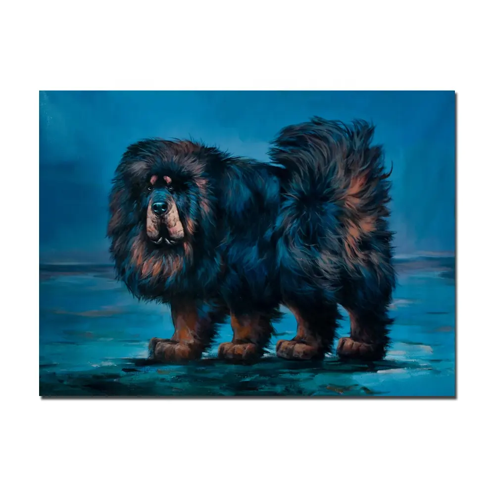 Personalizzato personalizzato Royal Portrait Pet Dog arte realistica pittura a olio animale fatta a mano
