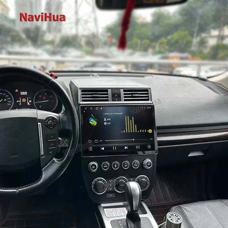 Navihua 뜨거운 판매 13.3 인치 터치 모니터 안드로이드 자동차 멀티미디어 플레이어 GPS 네비게이션 랜드로버 프리랜더 2 2006-2015