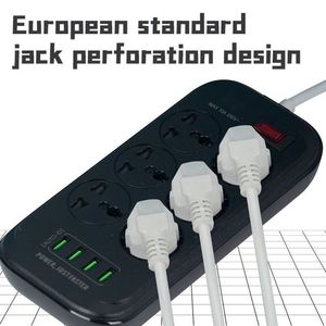 Enchufe de cargador USB inteligente multifunción duradero de alta calidad con tipo C para uso doméstico enchufe de la UE y el Reino Unido enchufe de 3 salidas enchufe de mesa - Product Image 6