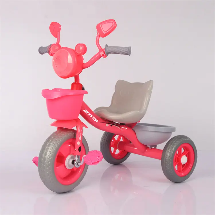 Tricicli per bicicletta a tre ruote per bambini piccoli bambini 2 anni bambino india hot pink