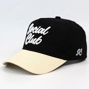 HBA54 Cotton Baseball <strong>Caps</strong> 5 Panel Scrutured Two Tone Hat Two-tone Baseball Hats a Frame <strong>Caps</strong> Two Tone Sport <strong>Cap</strong> Hat - Product Image 5