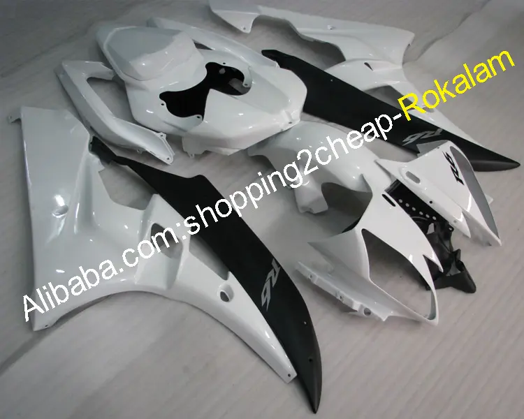 YZF600 YZF 600 R6 2006 2007 Bianco Nero Carenature Kit Per Yamaha YZFR6 06 07 YZF-R6 Carenatura Del Motociclo