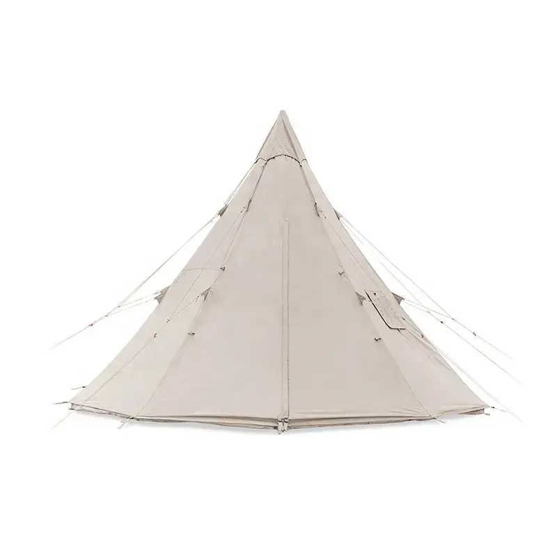 Sang trọng ngoài trời Safari chuông lều cho gia đình không thấm nước 4-người vải bông PVC lưới lều với một phòng ngủ cấu trúc glamping