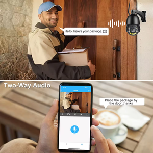 IP66防水金属5MP 30X变焦高清IP WIFI PTZ摄像机双向音频人形跟踪无线PTZ网络摄像机 - Product Image 4