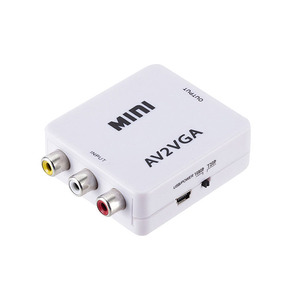AV2VGA迷你高清RCA CVBS影音到VGA适配器高清视频转换器，价格优惠