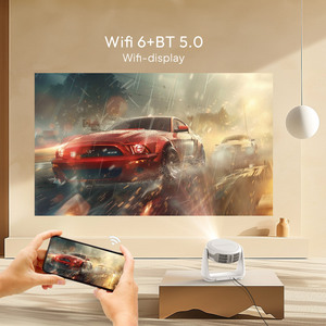 Mini proyector portátil Android 9,0 para el hogar, proyector de vídeo 3D 4K con soporte para cine en casa, modelo A10, larga vida útil - Product Image 6