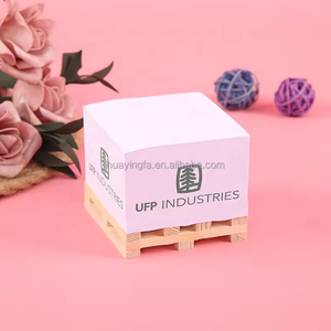 2024 Nuevas ideas de productos Bloc de notas de bloque personalizado de alta calidad Impresión de 4 lados Paleta de madera Notas adhesivas para promociones - Product Image 3