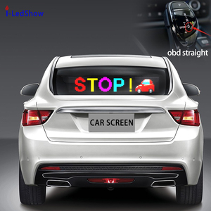 Programma digitale all'ingrosso messaggio segnale interattivo schermo auto trasparente Display lunotto posteriore a LED per interni ed esterni - Product Image 4