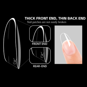 Factory Higher Transparency and Hardness Gel X <strong>TIPS</strong> 14 Sizes Full Cover Medium Round Extension Press on Nails Soft Gel Nail <strong>Tips</strong> - Product Image 4