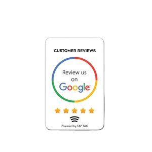 Plastica RFID personalizzato Social media condivisione NFC NTAG 213 codifica URL Printing QR codice Google revisione biglietto da visita digitale - Product Image 1