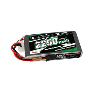 Gens Ace 2250mAh 6.6V 2S แบตเตอรี่แพ็คสัญญาณชีวิต2S1P BBL1ปลั๊ก Futaba 3P สำหรับ4PLS 14SG T8J แบตเตอรี่โดรนควบคุมระยะไกล - Product Image 1