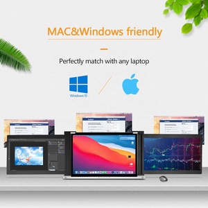 FOPO 13.3 Inch Triple Screen Laptop LCD <strong>Computer</strong> <strong>Monitors</strong> <strong>with</strong> <strong>Multiple</strong> Ports Extended Screen Laptop - Product Image 4