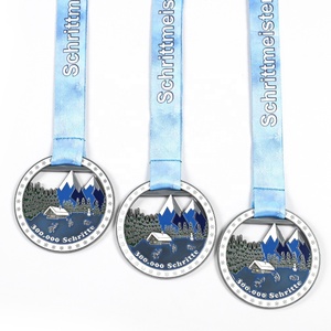 Bán Buôn Tùy Chỉnh Huy Chương Giá Rẻ Trống Kẽm Hợp Kim 3D Marathon Chạy Huy Chương Thể Thao Kim Loại Bóng Rổ Bóng Đá Bóng Đá Huy Chương Với Ribbon - Product Image 2