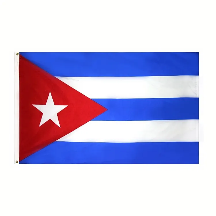 2022 world 100% poliestere bandiera del paese 3x5 serigrafia promozionale bandiera nazionale Cuba