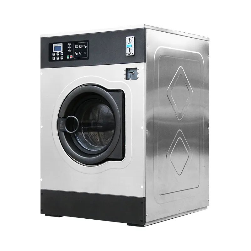 12 kg Selbstbedienungs-Wäsche-Waschmaschinen Münzbetriebener Waschbausatz