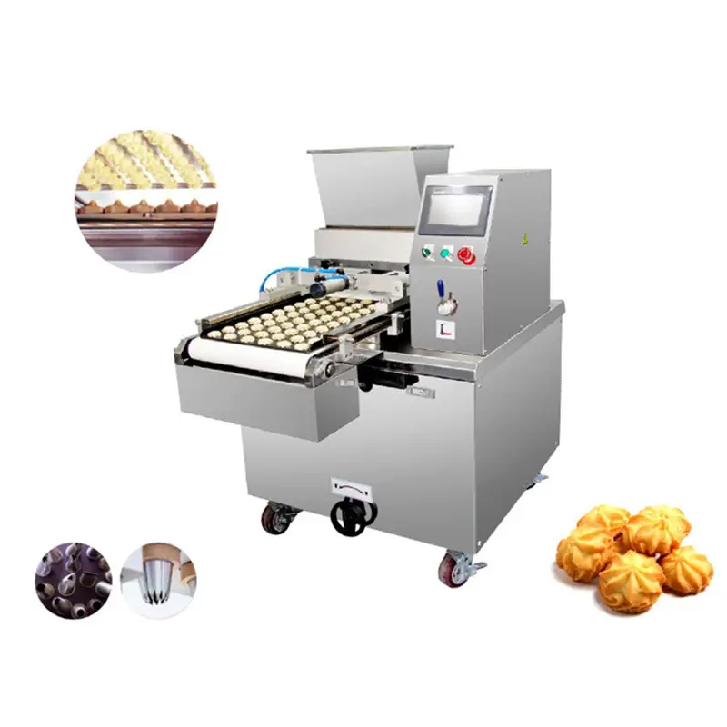 Máquina automática completa para hacer pasteles, equipo para hornear pasteles, cuñas para muffins