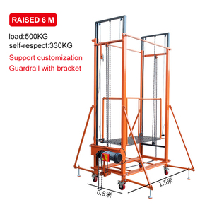 Nền tảng nâng bằng xích hợp kim nhôm điện 500kg, chiều cao 2m-10m, thang máy an toàn tự động điều khiển từ xa, di động, bán lẻ - Product Image 4