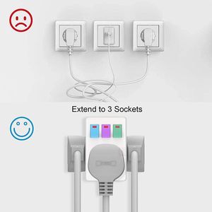 İngiltere tak 250V 13A taşınabilir çok 1 ila 3 yollu seyahat adaptörü güç soketi ile ON/OFF bağımsız kontrol anahtarı dönüşüm fişi - Product Image 6