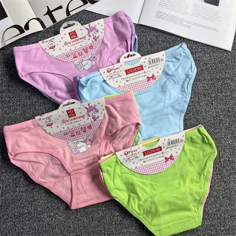 Baby cotton girls cotton underwear women's cotton antibacterial ladies mid-waist girls Japanese women