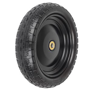 13x3.2 phẳng miễn phí PU bọt rắn lốp và bánh xe cho công cụ làm vườn xe cút kít Xe Đẩy Tay xe tải giỏ hàng - Product Image 5