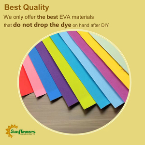 แผ่นโฟม EVA สีหนา2มม. 20*30ซม. พร้อมกาวด้านหลังสำหรับงานฝีมือสร้างสรรค์และวางของเล่นแบบทำมือ - Product Image 4