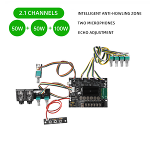 พร้อมไมค์คู่เสียงสะท้อนซับวูฟเฟอร์เอาท์พุท2.1ช่อง TPA3116D2 50W * 2 + 100W บอร์ดเครื่องขยายเสียงเครื่องขยายเสียงพลังสูง - Product Image 3