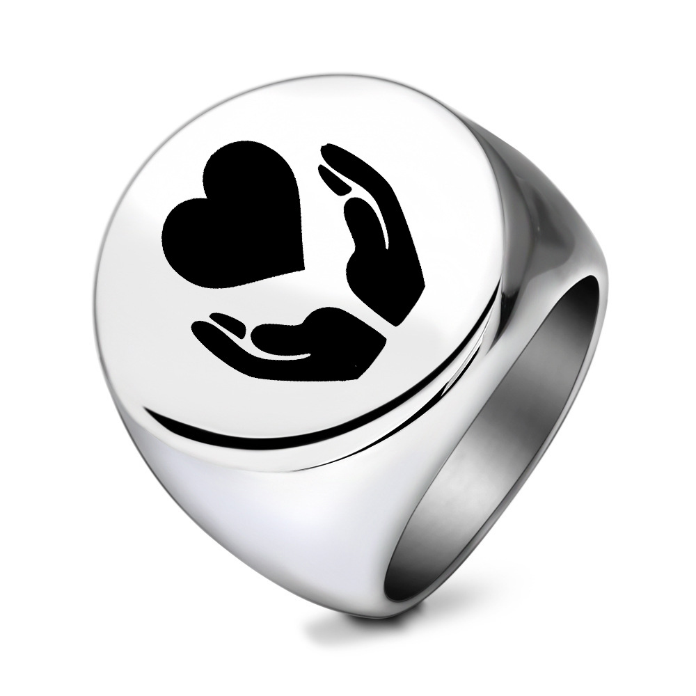 Large round steel color
