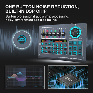 Professional USB <strong>Audio</strong> Interface With 48V <strong>Microphone</strong> Recording Studio Sound Card Variety of Sound Effects for Gaming Sound Card - Product Image 2