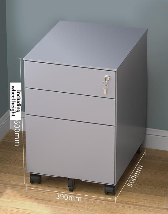 Side-Pull Three-Drawer Cabinet