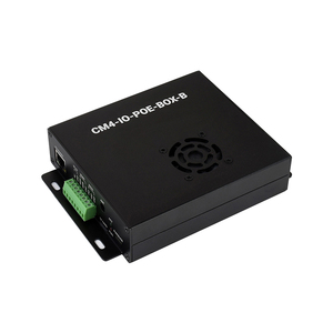 Raspberry Pi Compute Module 4 IO-Karte mit PoE-Funktion-Typ B Optionales Metallgehäuse-Lüfter-Netzteil für alle CM4-Varianten