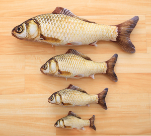 Juguete interactivo para mascotas, 12 tipos de peces a elegir, hierba gatera, pescado flexible de peluche - Product Image 4