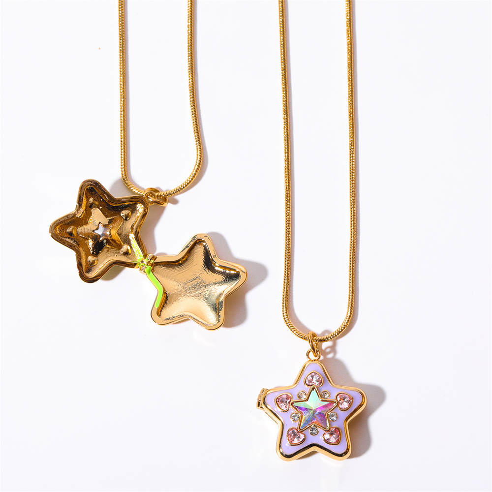 Estrella Púrpura con Cadena de Serpiente