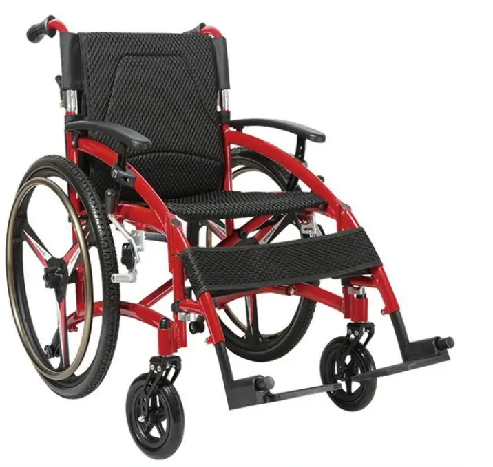 Fauteuil roulant manuel direct Chine-fauteuil roulant pliable fabriqué en Chine léger