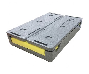 HS Hộp Làm Mát Bằng Nhựa Có Thể Gập Lại Hộp Làm Mát Bằng Bọt Biển EPP Hộp Lật Bằng Xốp Giữ Cho Vật Dụng Mát Mẻ Hoặc Ấm Áp Xô Làm Mát Ngực Vài Giờ - Product Image 1